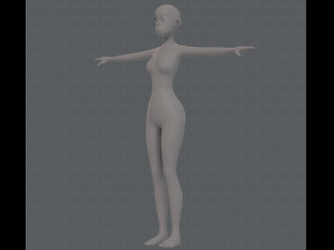 base mesh woman 15 3D Model