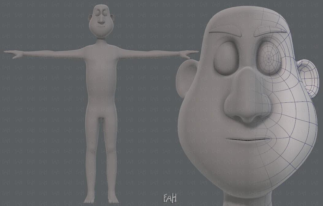 base mesh man character v13 3D Model .c4d .max .obj .3ds .fbx .stl .blend 