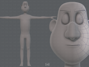 base mesh man character v13 3D Model
