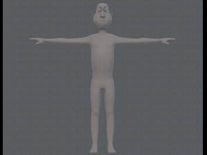 base mesh man character v13 3D Model