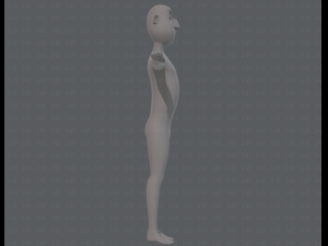 base mesh man character v13 3D Model
