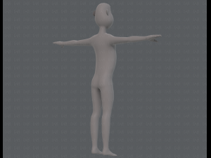 base mesh man character v13 3D Model