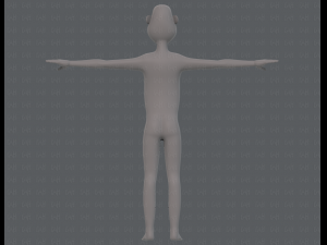 base mesh man character v13 3D Model