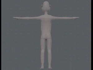 base mesh man character v13 3D Model