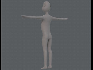 base mesh man character v13 3D Model