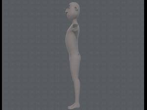 base mesh man character v13 3D Model