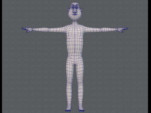 base mesh man character v13 3D Model