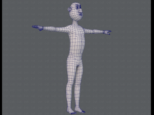 base mesh man character v13 3D Model