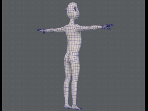 base mesh man character v13 3D Model