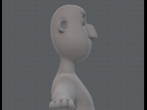base mesh man character v13 3D Model