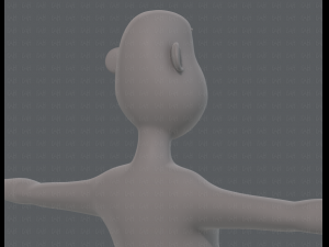 base mesh man character v13 3D Model