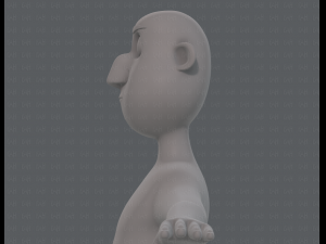base mesh man character v13 3D Model
