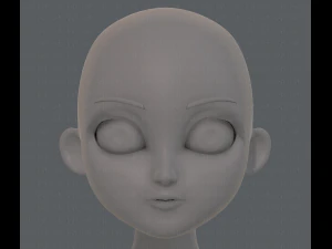 base mesh girl characterv09 3D Model
