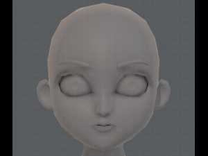 base mesh girl characterv09 3D 모델