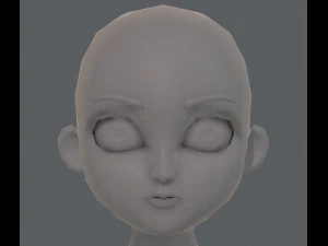 base mesh girl characterv09 3D Model