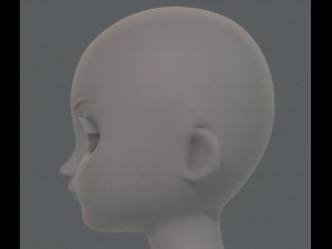 base mesh girl characterv09 3D Model