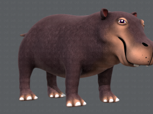 hippo v01 Modelo 3D