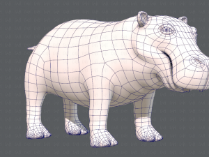 hippo v01 Modelo 3D