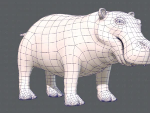 hippo v01 3D Model