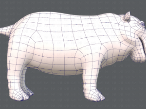 hippo v01 Modelo 3D