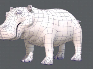 hippo v01 3D Model