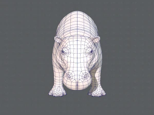 hippo v01 3D Model