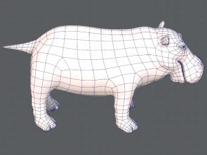 hippo v01 3D Model