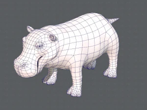 hippo v01 3D Model