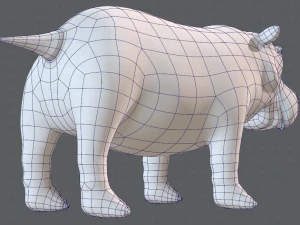 hippo v01 3D Model