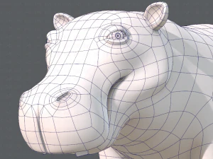 hippo v01 3D Model