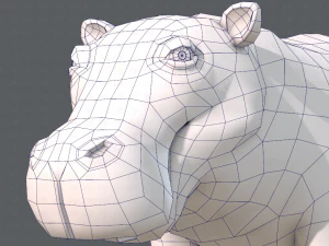 hippo v01 3D Model