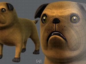 dog base cartoonv04 3D 模型
