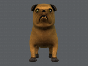 dog base cartoonv04 3D-Modell