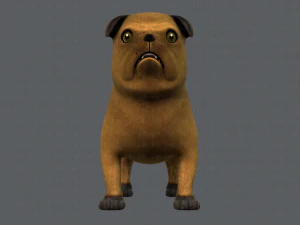 dog base cartoonv04 3D Model