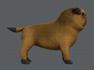 dog base cartoonv04 3D-Modell