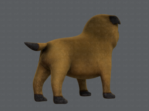 dog base cartoonv04 3D-Modell