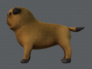 dog base cartoonv04 3D-Modell