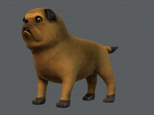 dog base cartoonv04 3D-Modell
