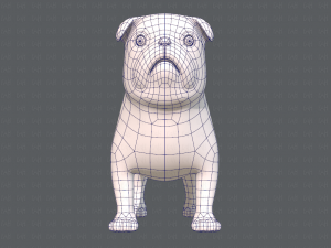 dog base cartoonv04 3D-Modell