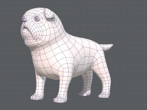 dog base cartoonv04 3D-Modell