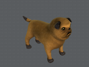 dog base cartoonv04 3D-Modell
