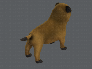 dog base cartoonv04 3D-Modell