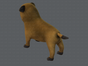 dog base cartoonv04 3D-Modell
