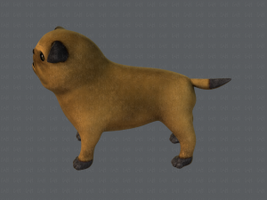 dog base cartoonv04 3D-Modell