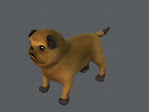 dog base cartoonv04 3D-Modell