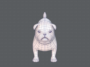 dog base cartoonv04 3D-Modell