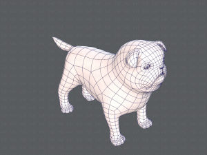 dog base cartoonv04 3D-Modell