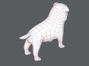 dog base cartoonv04 3D-Modell