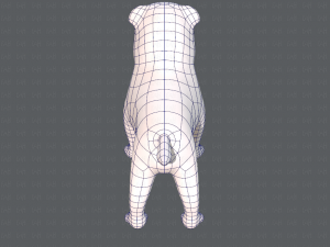 dog base cartoonv04 3D-Modell
