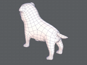 dog base cartoonv04 3D-Modell